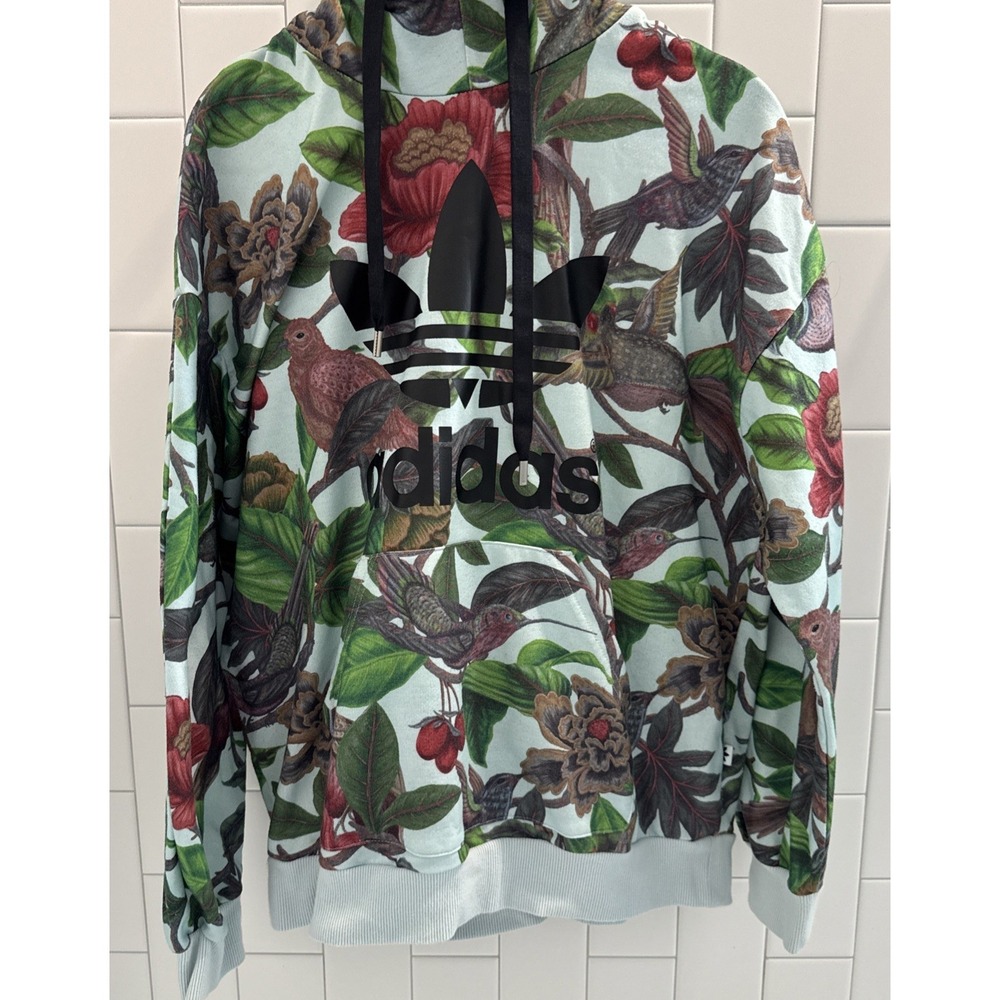 Adidas Originals x FARM RIO  Florera Battle of the Birds Hoodie Med Streetwear